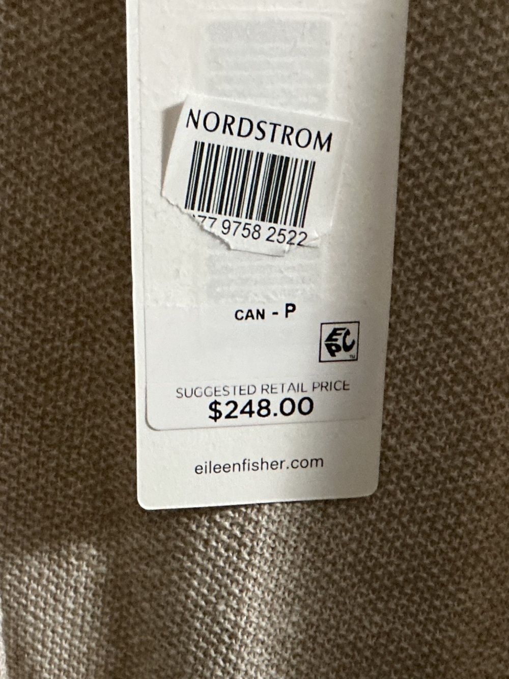 Eileen Fisher Linen Cotton Cardigan NWT Small - Picture 4 of 5